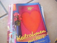 Barbara Huber Keilrahmen mit Herz Acrylfarben Strukturpaste B6