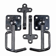 4tlg Haken & Öse Set Gr.1 Anhänger Klapphaken Kasten- / Bordwandverschluß  Neu