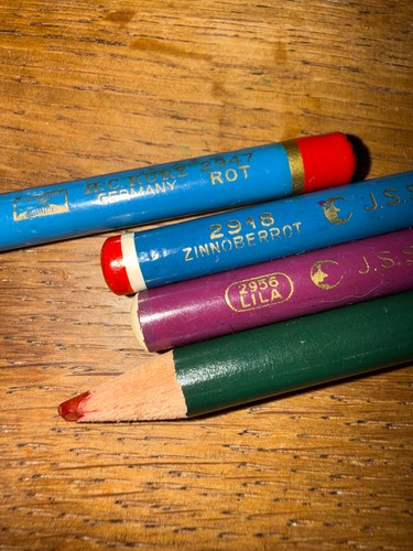 Alte kopierstifte rot - 4,