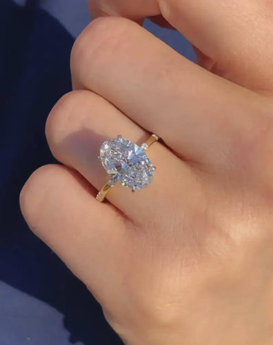 4ct oval moissanit - oval,