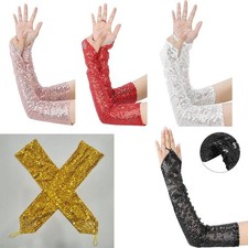 Fingerlose Handschuhe Glitzer