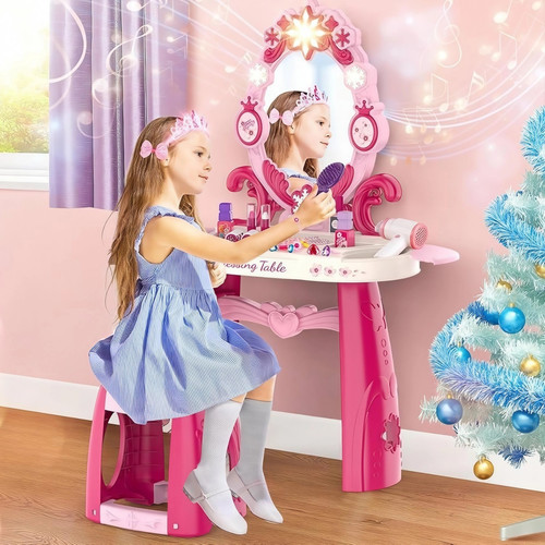Kinder schminktisch rosa weiß - schminktisch, rosa/weiß