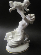 Hutschenreuther Selb Figur Mutter Kind  Mutterglück  Tutter Kunstabteilung 26 cm