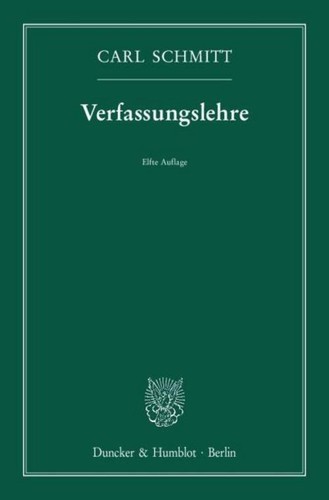 Verfassungslehre carl - verfassungslehre., ~