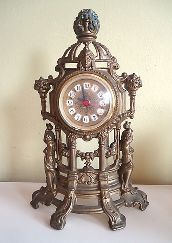 Vintage barock stil tischuhr - vintage,