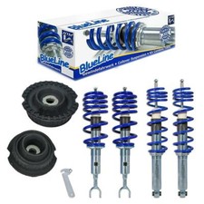 JOM Sport Gewindefahrwerk Domlager BlueLine Set paßt für Audi A4 B5 Avant Kombi