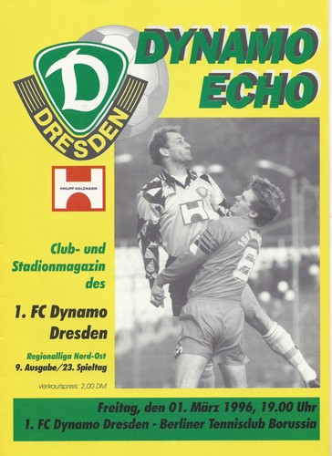 Fußballprogramm dynamo - fußballprogramm ,  dynamo