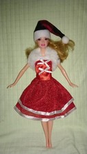 Barbie kleid nikolaus mütze - barbie, +