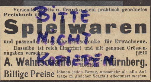 Nürnberg werbung 1903 - werbung,