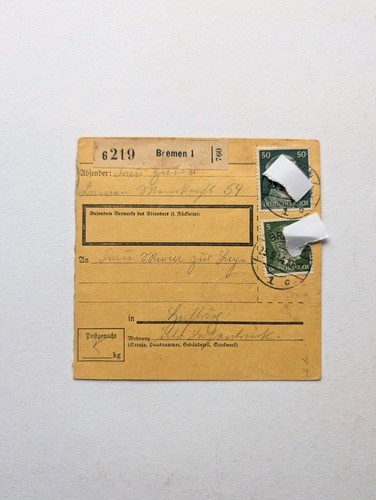 Deutsches reich paketkarte - reich,