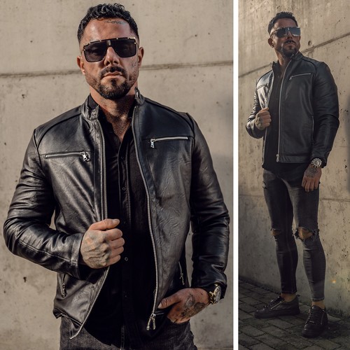 Jacke kunstlederjacke - jacke,