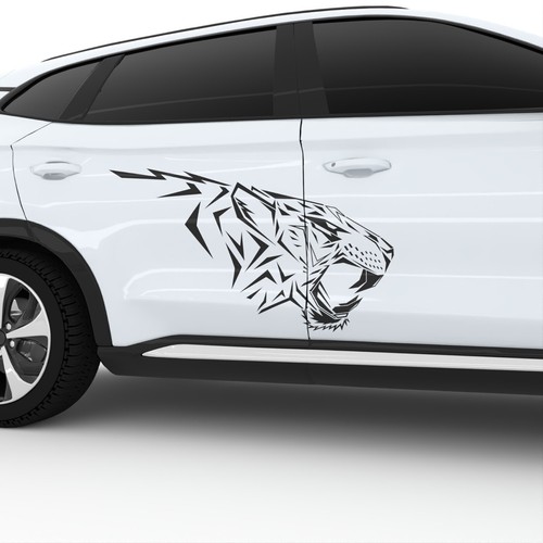 Auto dekoration tiger - dekoration, |