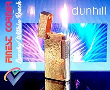 Dunhill Feuerzeug 70er Jahre Gold 70 Modell überholt Garantie guter Zustand 