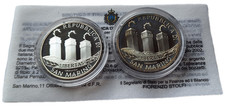 San Marino: 5 + 10 Euro 2002, Europäische Währungsunion, PP, original verpackt.
