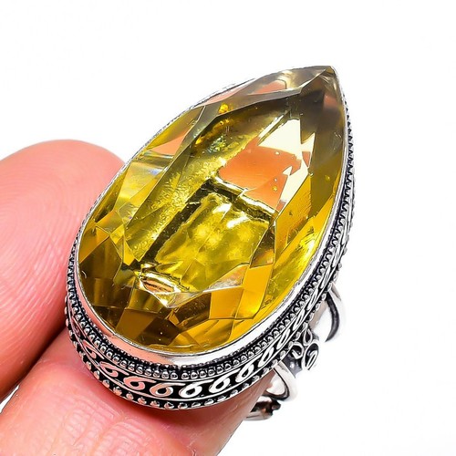 Citrin birnenform edelstein - citrin,