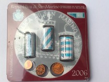 San Marino Minikit 2006 mit 3 Rollen 1,2,5 Cent je 20 Stck NEU unzirkuliert