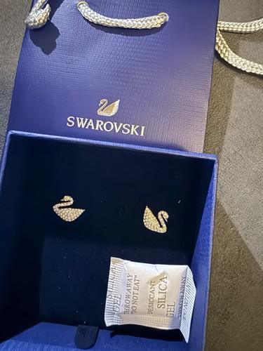 Swarovski schwan ohrringe - swarovski,