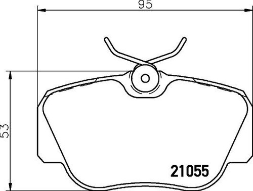 Bremsbeläge vorne mercedes - vorne,