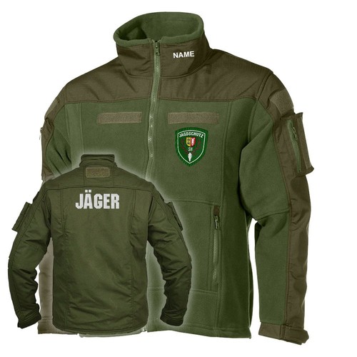 Fleecejacke gestickt - fleecejacke,