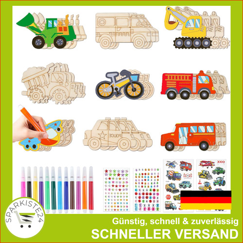 Stück holz bastelset auto - stück,