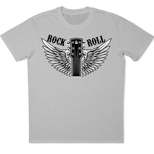 Rock and roll geflügelte - and,