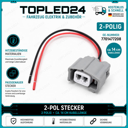Pol reparaturstecker - 2-pol,