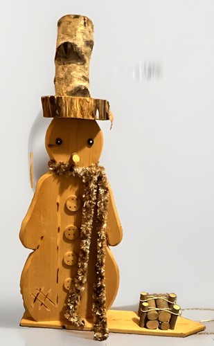 Xxl holz schneemann handarbeit - xxl,
