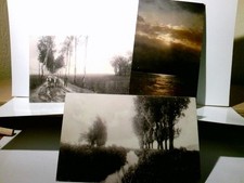 Landschaften. Konvolut. 3 x Alte Ansichtskarte / 1 x Künstlerkarte s/w u. farbig