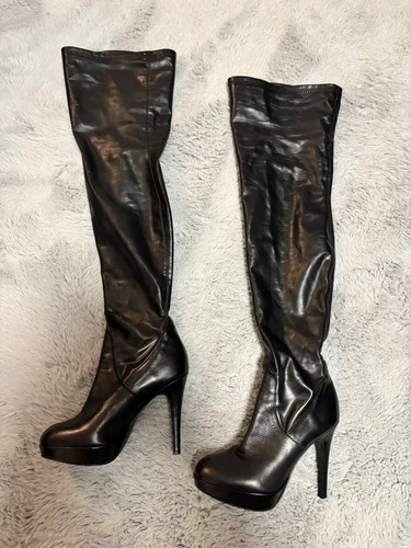 Plateau overknee stiefel - plateau,