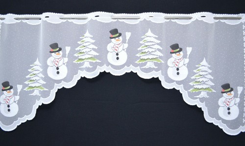 Weihnachtsgardine schneemann - weihnachtsgardine,