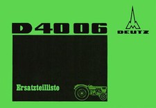 Ersatzteilkatalog deutz d4006 - deutz,