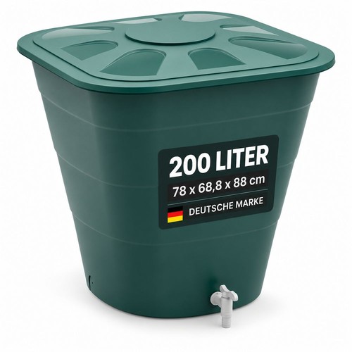 Regentonne 200l grün inkl - xl,