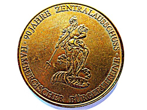 Medaille deutscher bürgertag - medaille,