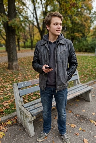 Lässige herren biker jacke - lässige, biker-jacke