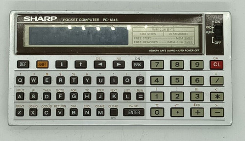 Sharp 1245 laptop vintage - sharp, pc-1245
