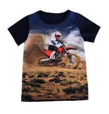 Jungen T-Shirt Motorrad Enduro