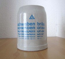 Bierkrug 0,5 l SCHWABENBRÄU Robert Leicht Brauerei Stuttgart Humpen Steingut (2)