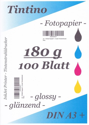 Tintino fotopapier 100 - 100, blatt