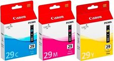 3 Canon Druckerpatronen Tinte PGI-29 C / M / Y Multipack