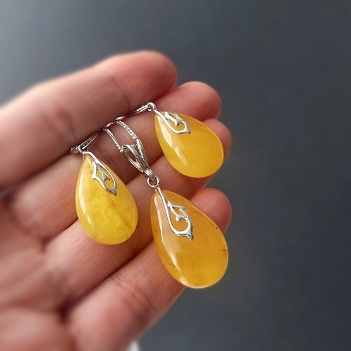 Bernstein schmuckset 925 - bernstein,