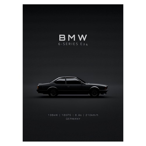 Vintage bmw auto plakat - bmw, auto-plakat