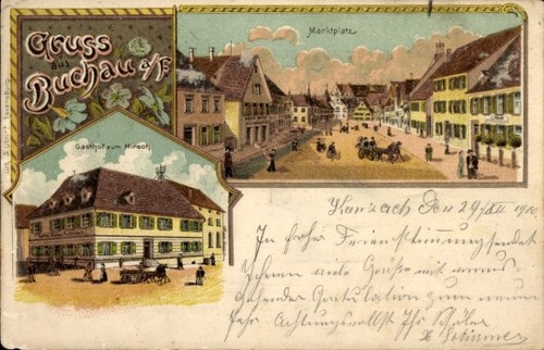 Litho bad buchau - buchau, am