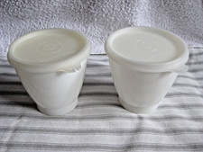 Tupperware Ersatz Becher für Menage Servier- Trio + Deckel Marmelade Honig retro