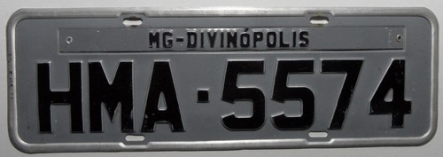 Nummernschild aus brasilien - nummernschild,