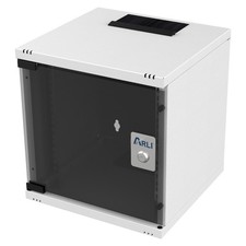 10 Zoll Netzwerkschrank 6HE 10" Wandgehäuse Serverschrank abschließbar Glastür