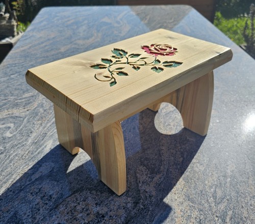 Fussbank handarbeit holz mit - handarbeit,,