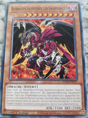 1 rotdrachen - yu-gi-oh!,