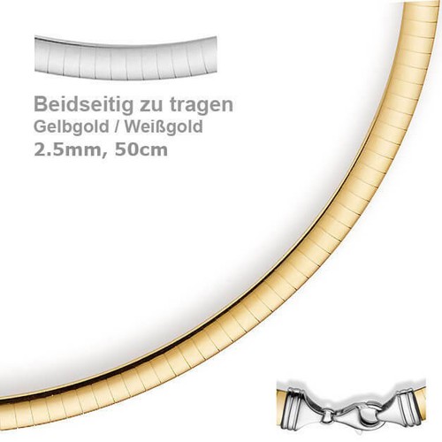 5mm halsreif wendeomegareif - halsreif,