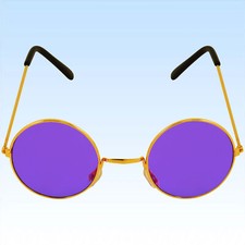 70er Jahre Hippie Brille LILA