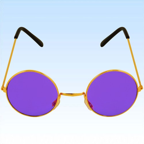 70er jahre hippie brille lila - 70er,